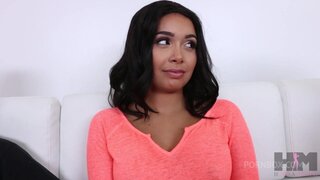 HussiePass - Hot Ebony Girl Has First Ever Sex On Camera featuring Aaliyah Hadid with Bambino - 08/13/2022